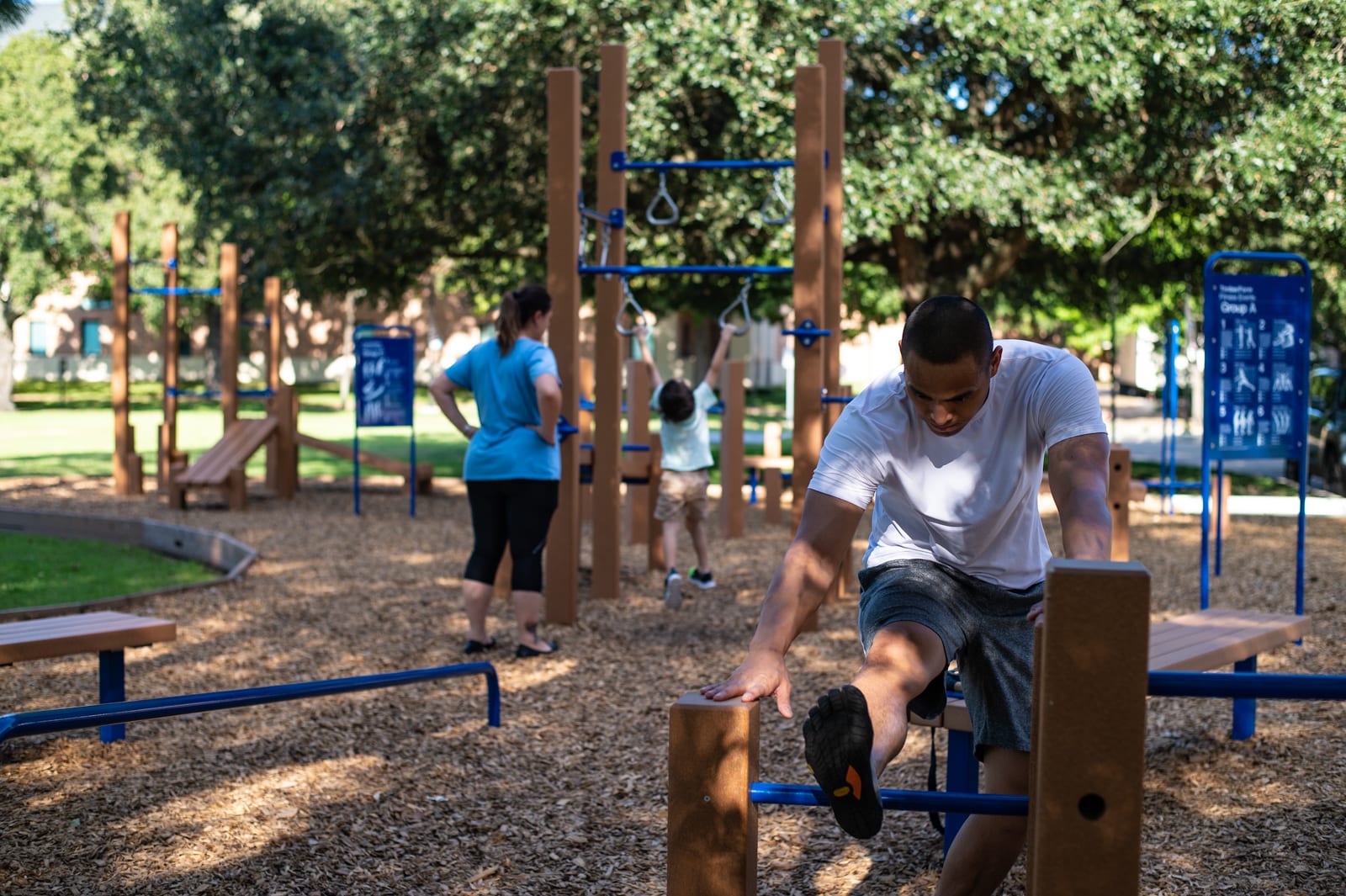 Rice's new outdoor fitness park debuts during Week of Wellness